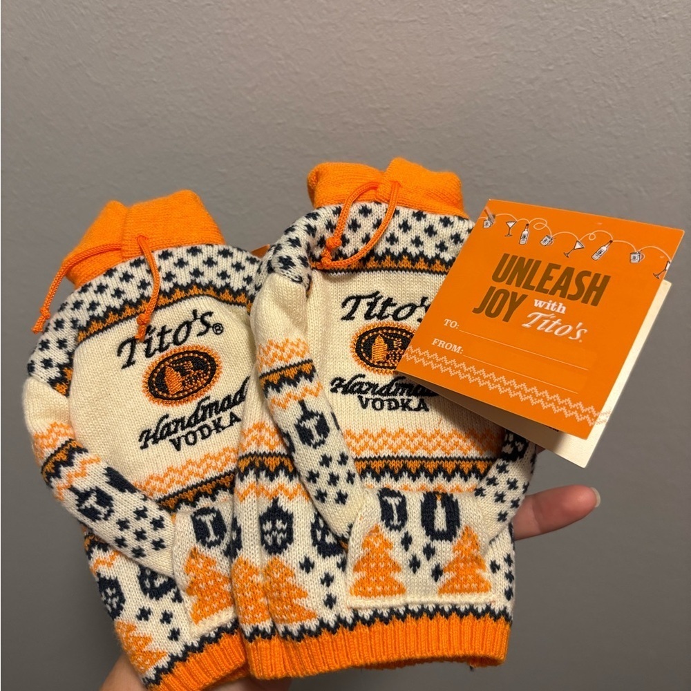 Couples Set of Tito's Handmade Vodka "hoodies" NWT
